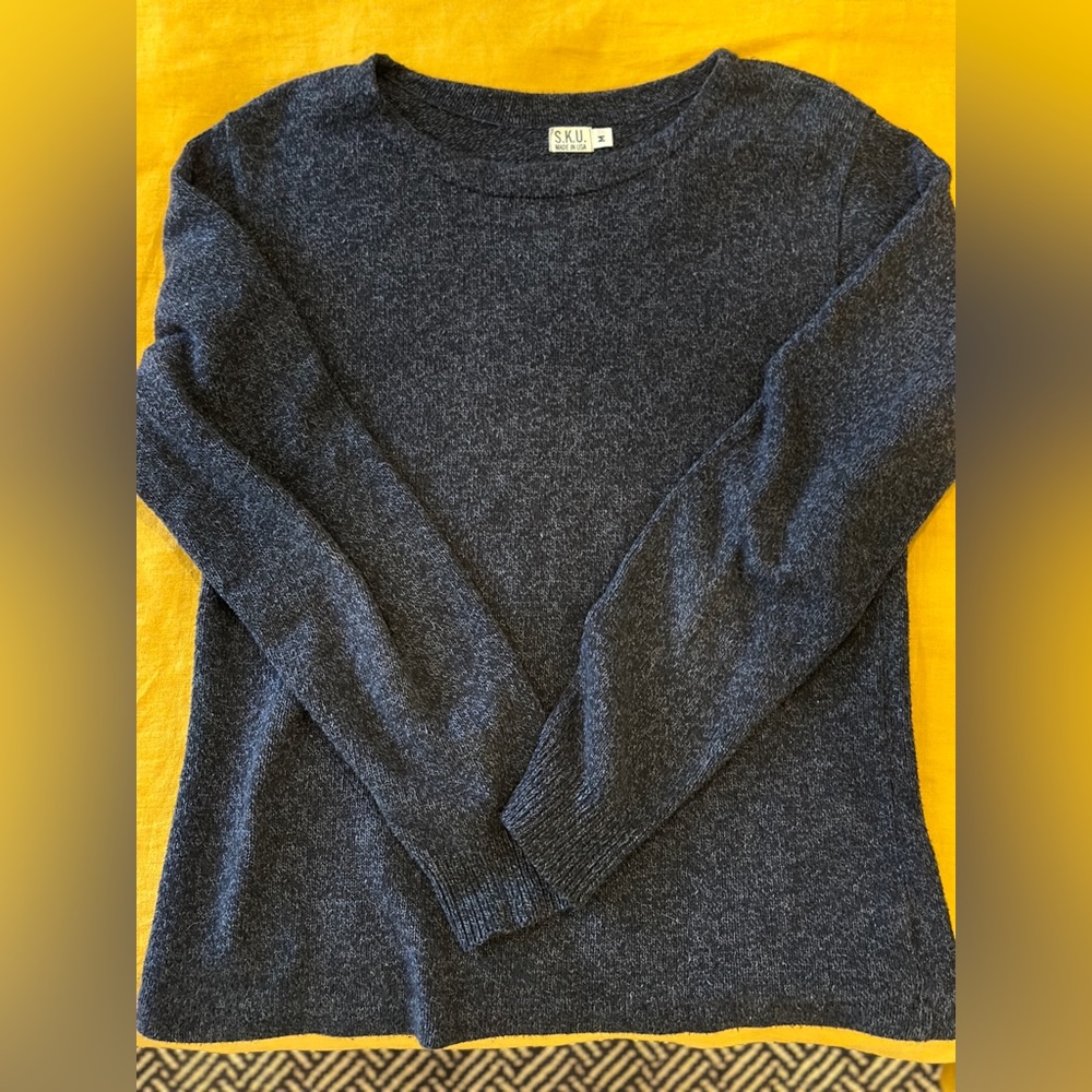 Save Khaki United (SKU) Crewneck Sweater in Navy